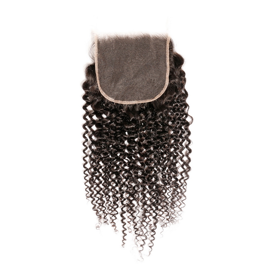 HD 5x5  Lace Closure Kinky Curly Humanhair